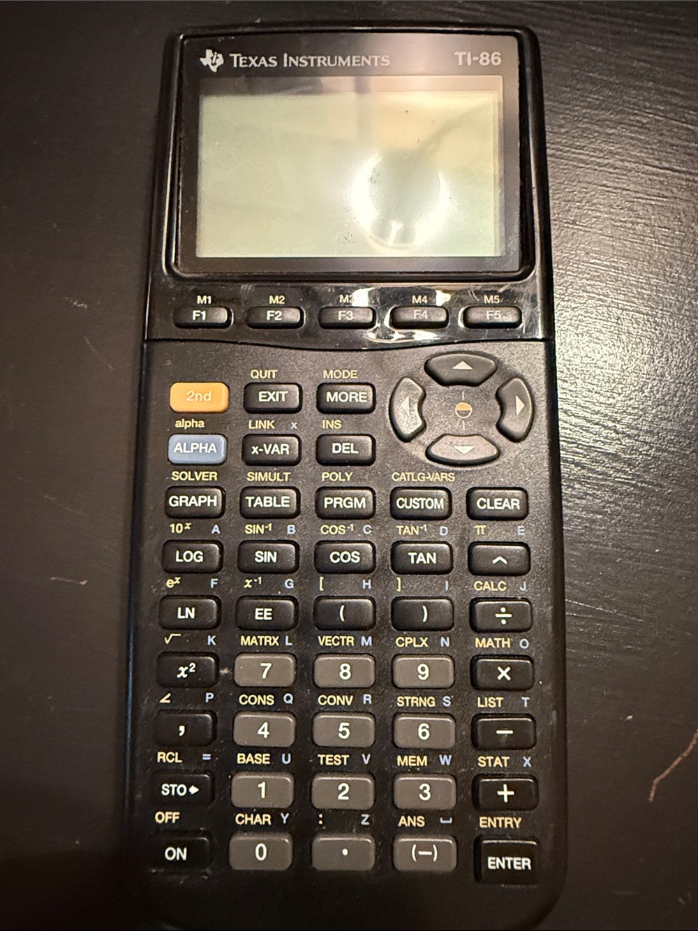 Texas Instruments TI-86 Graphing Calculator - Black